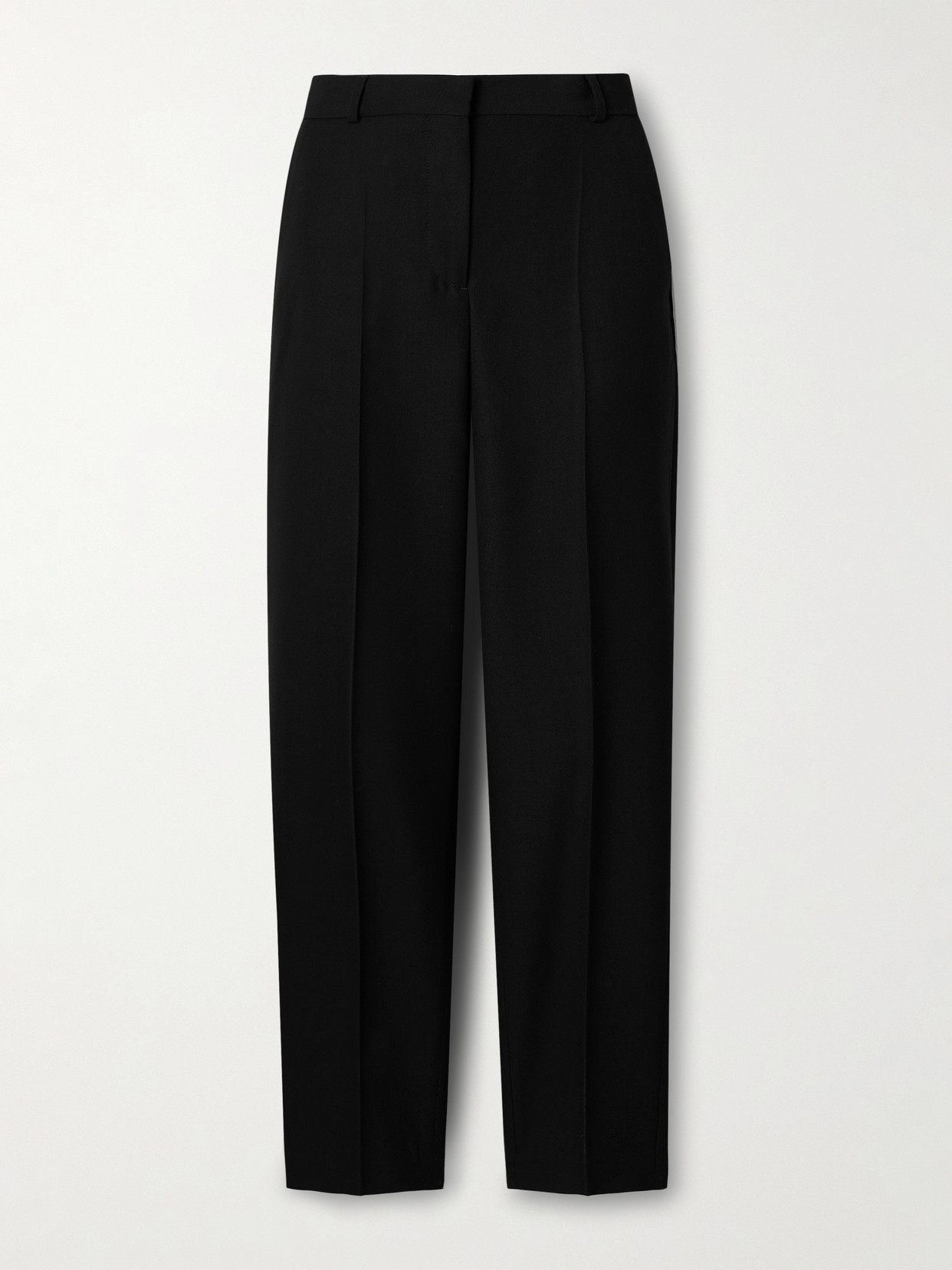 Totême Recycled-crepe Slim-leg Pants In Black