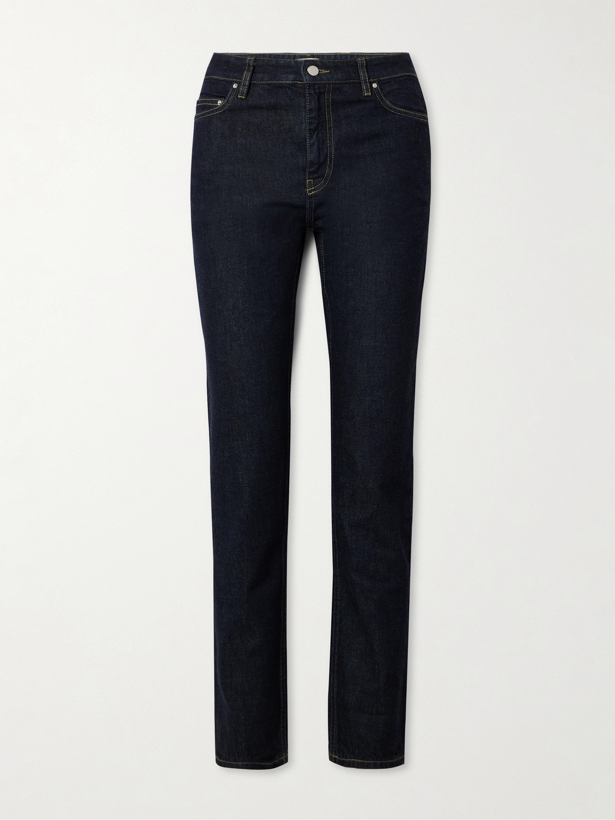 Totême Mid-rise Slim-leg Jeans In Grey