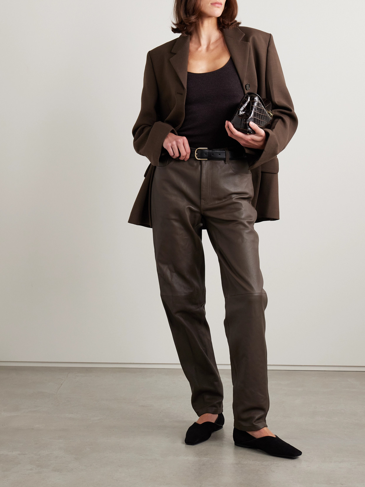 Totême Wool-blend Tank In Brown