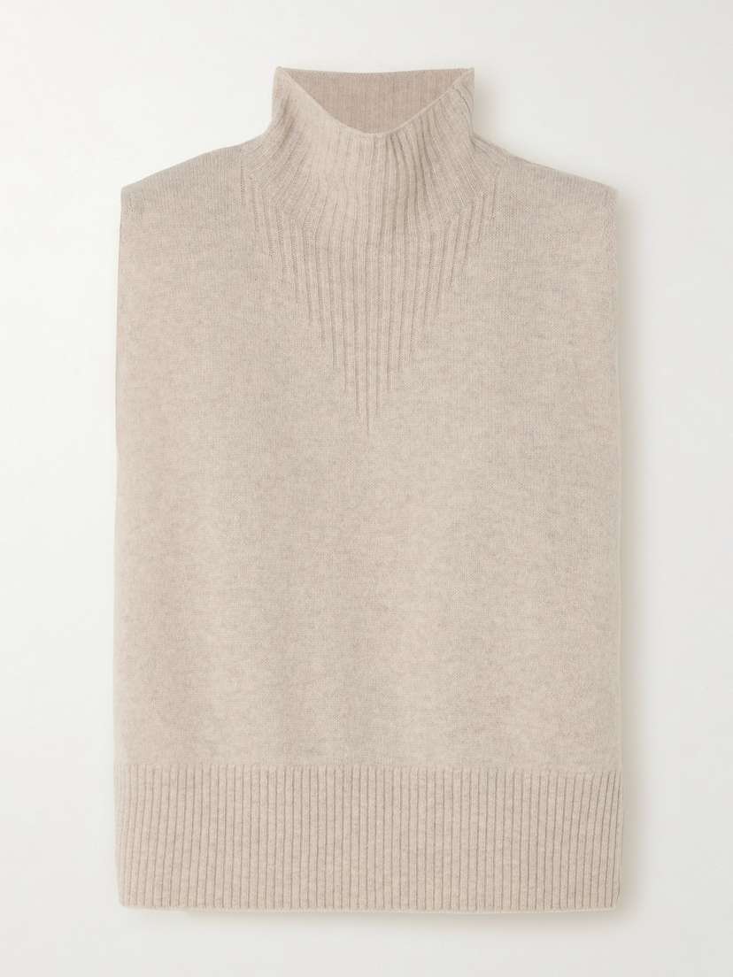 We Norwegians Geilo Ribbed Merino Wool Turtleneck Vest