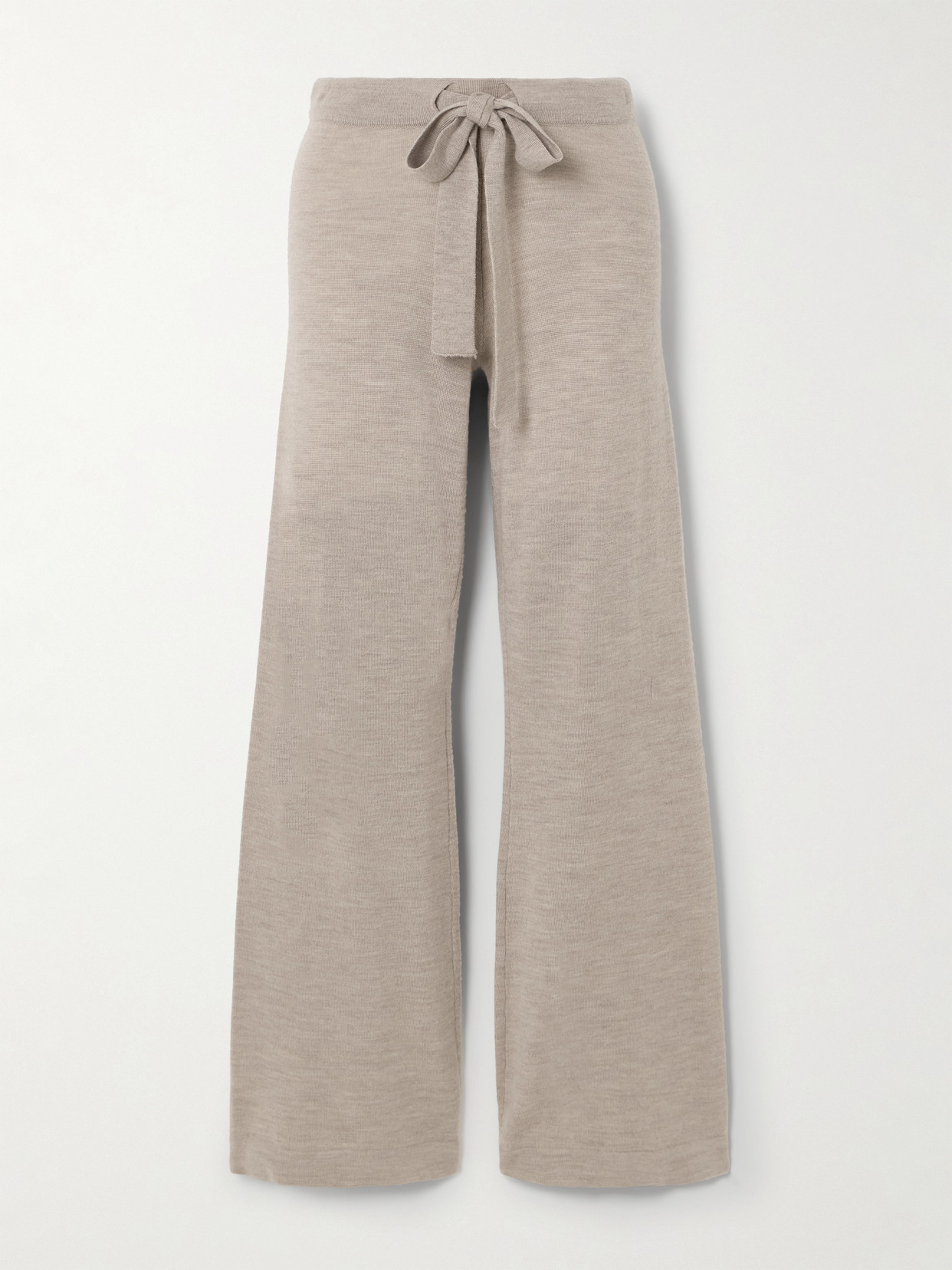 We Norwegians - Geilo Merino Wool Flared Pants - Neutrals