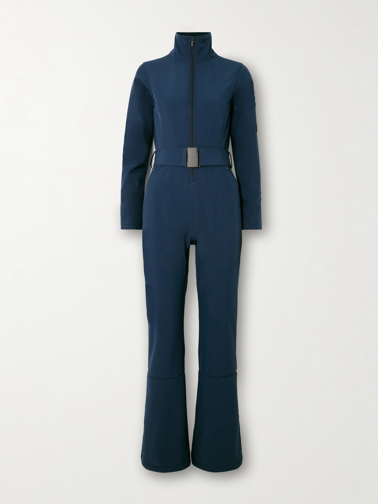 We Norwegians Tyn Belted Stretch-jersey Jumpsuit In Blue