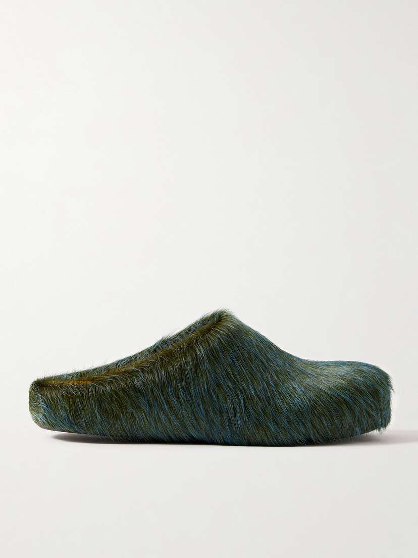 Marni Fussbett Calf Hair Clogs