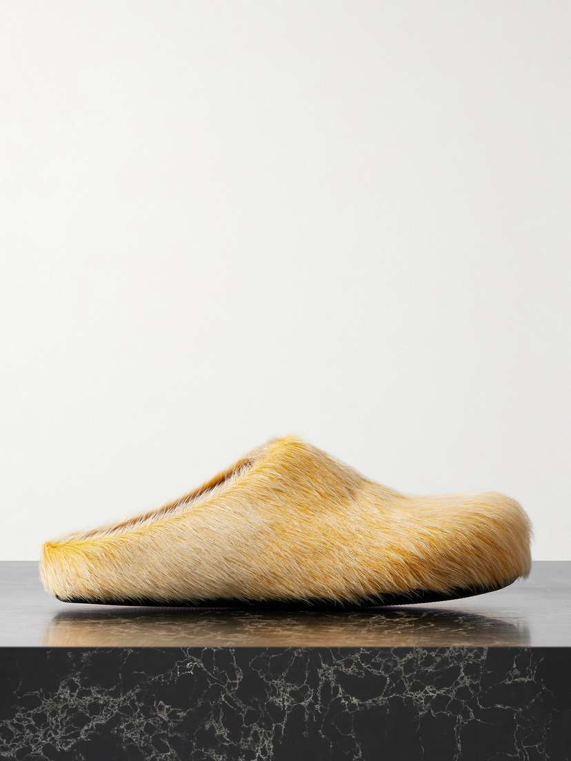 Marni Fussbett Calf Hair Clogs