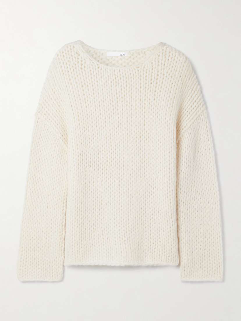 Skin Aida Open-knit Alpaca-blend Sweater - x small
