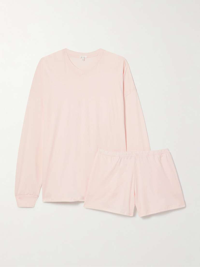 Skin Catalina Organic Pima Cotton-jersey Pajama Set