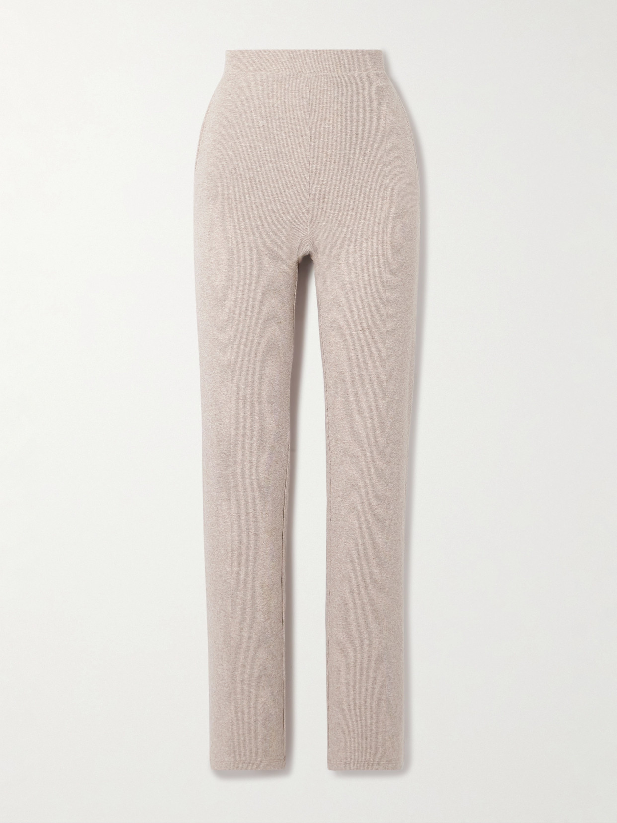 Skin Nakita Ribbed Stretch-jersey Straight-leg Trousers In Unknown