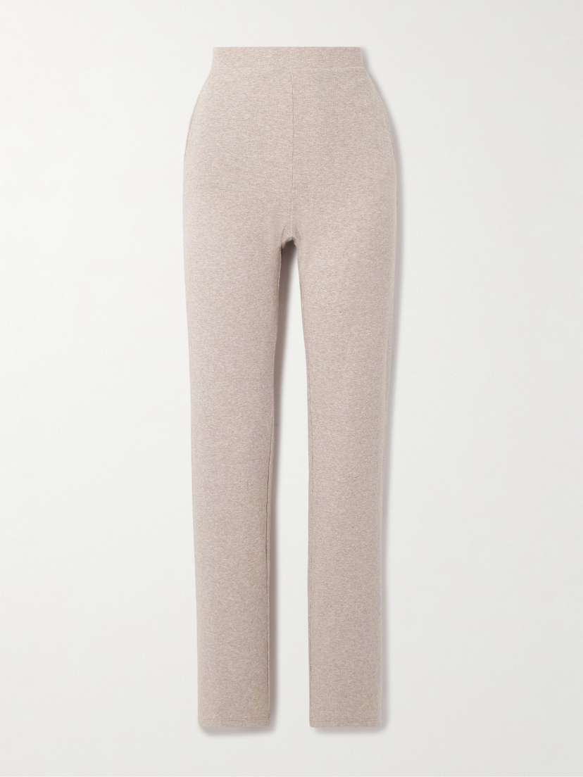 Skin Nakita Ribbed Stretch-jersey Straight-leg Pants