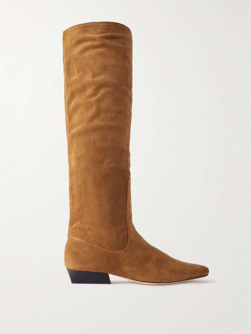 Staud Wally Suede Knee Boots