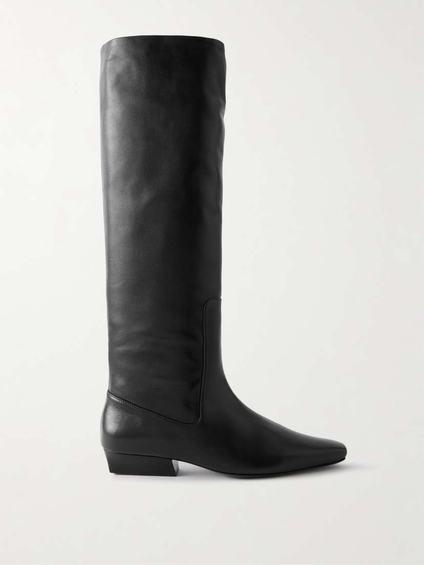 Staud Wally Leather Knee Boots