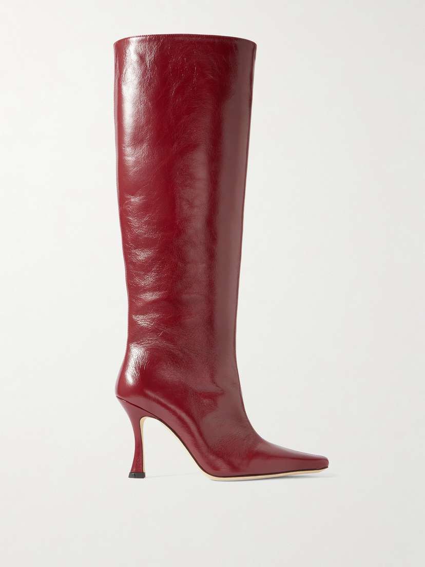 Staud Cami Leather Knee Boots