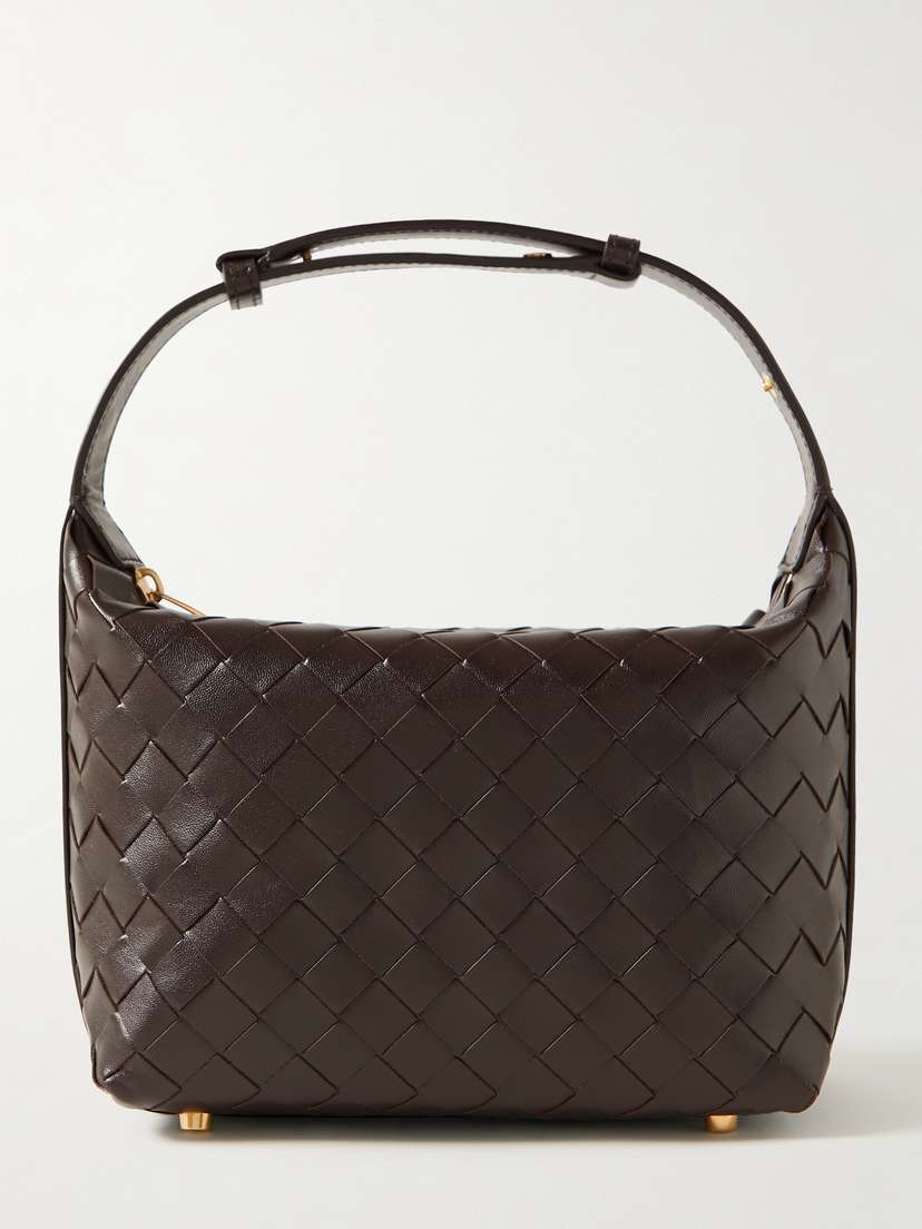 Bottega Veneta Wallace Mini Intrecciato Leather Shoulder Bag