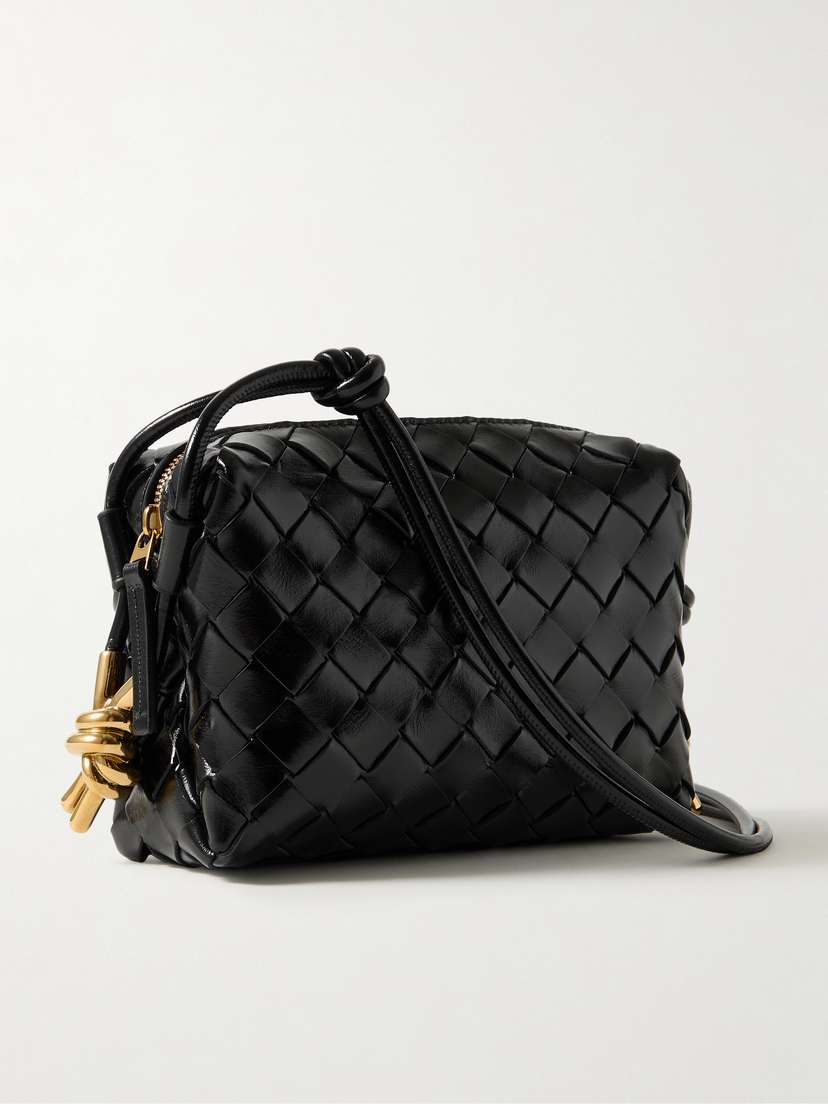 Bottega Veneta Loop Mini Intrecciato Leather Shoulder Bag