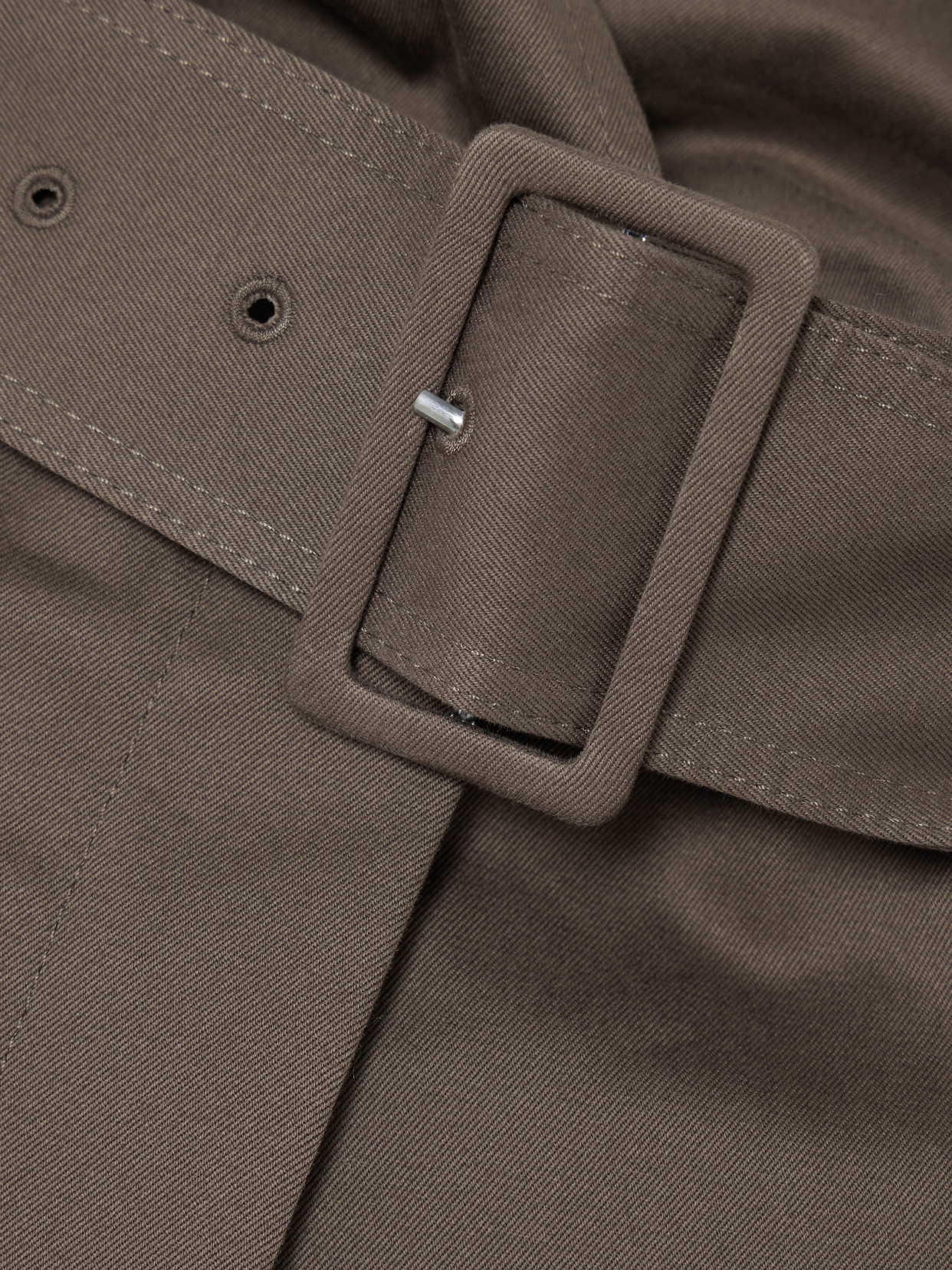 Jw Anderson Layered Cotton-gabardine Wide-leg Pants In Brown