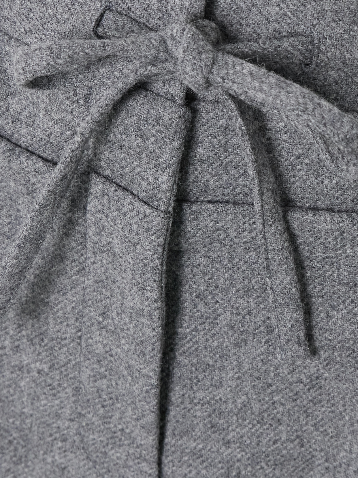 Jw Anderson Layered Pleated Wool-flannel Pants In Gray