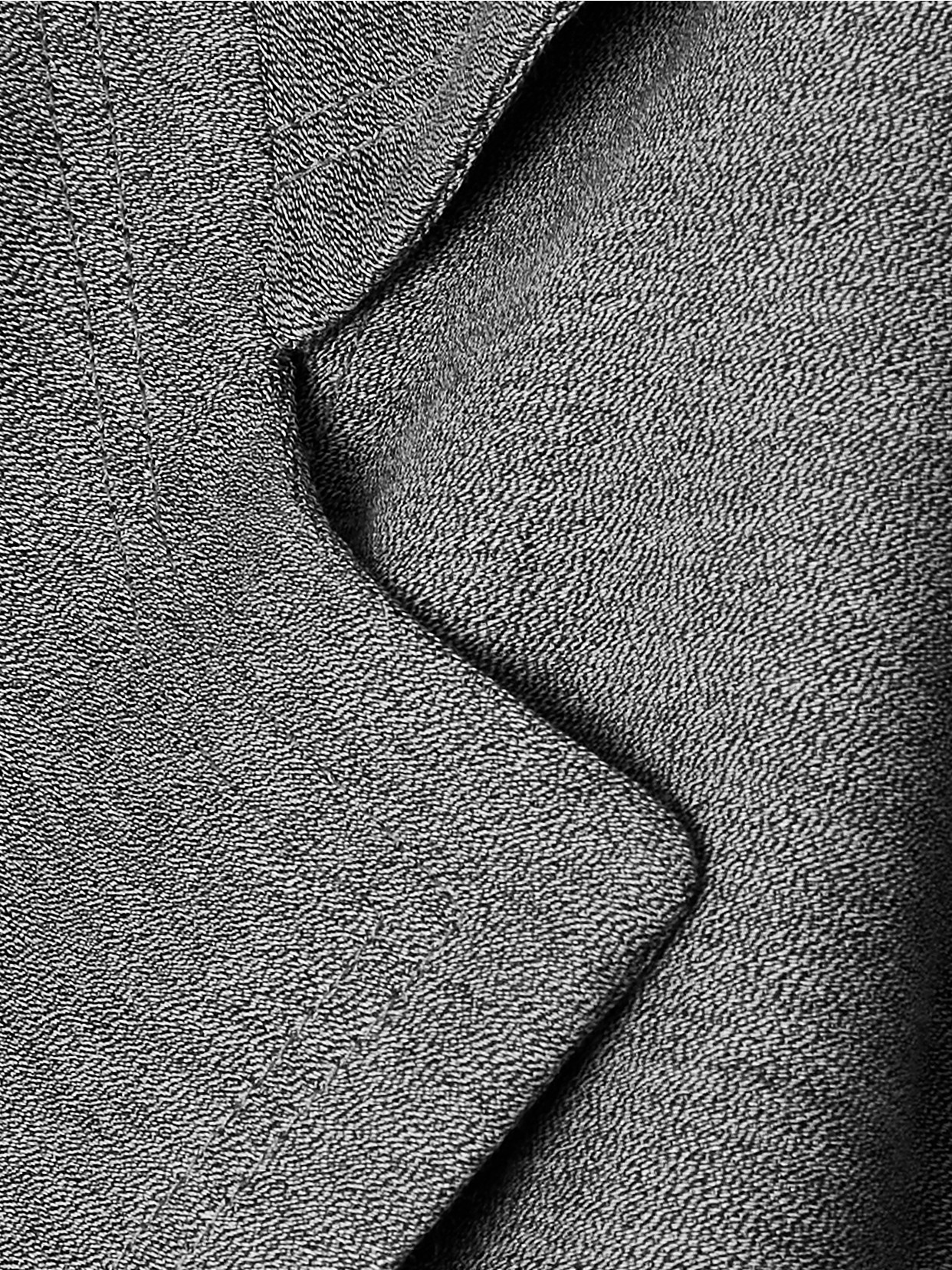 Double-Breasted Belted Crepe Coat