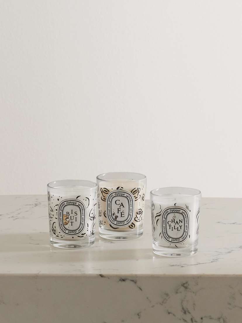 Diptyque Set Of Three Scented Candles, 3 X 70g