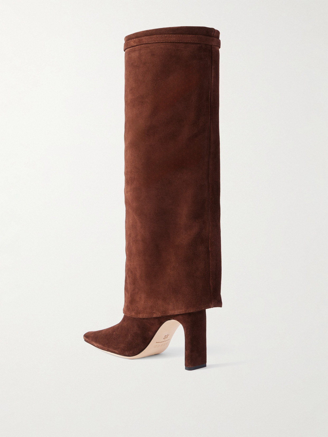 Wally Buckled Suede Knee Boots