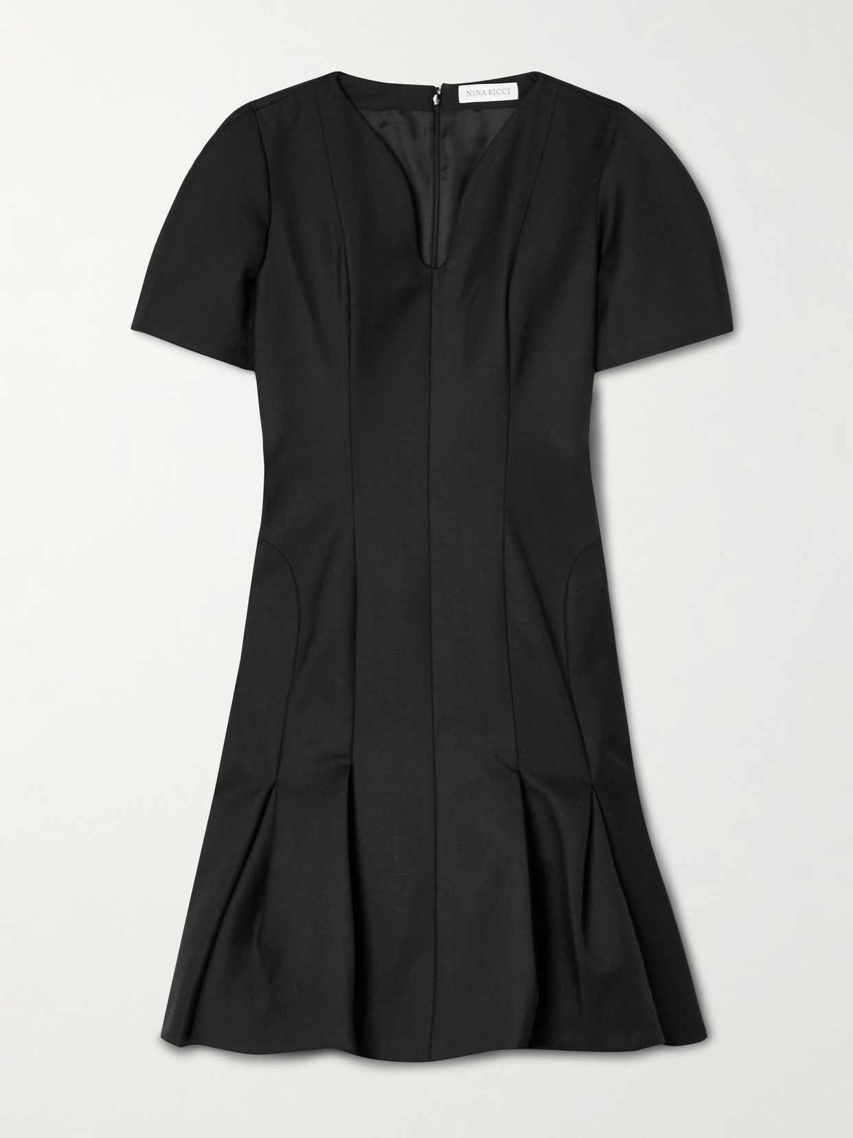 Nina Ricci Woman Midi Dress Black Size 8 Wool In Black