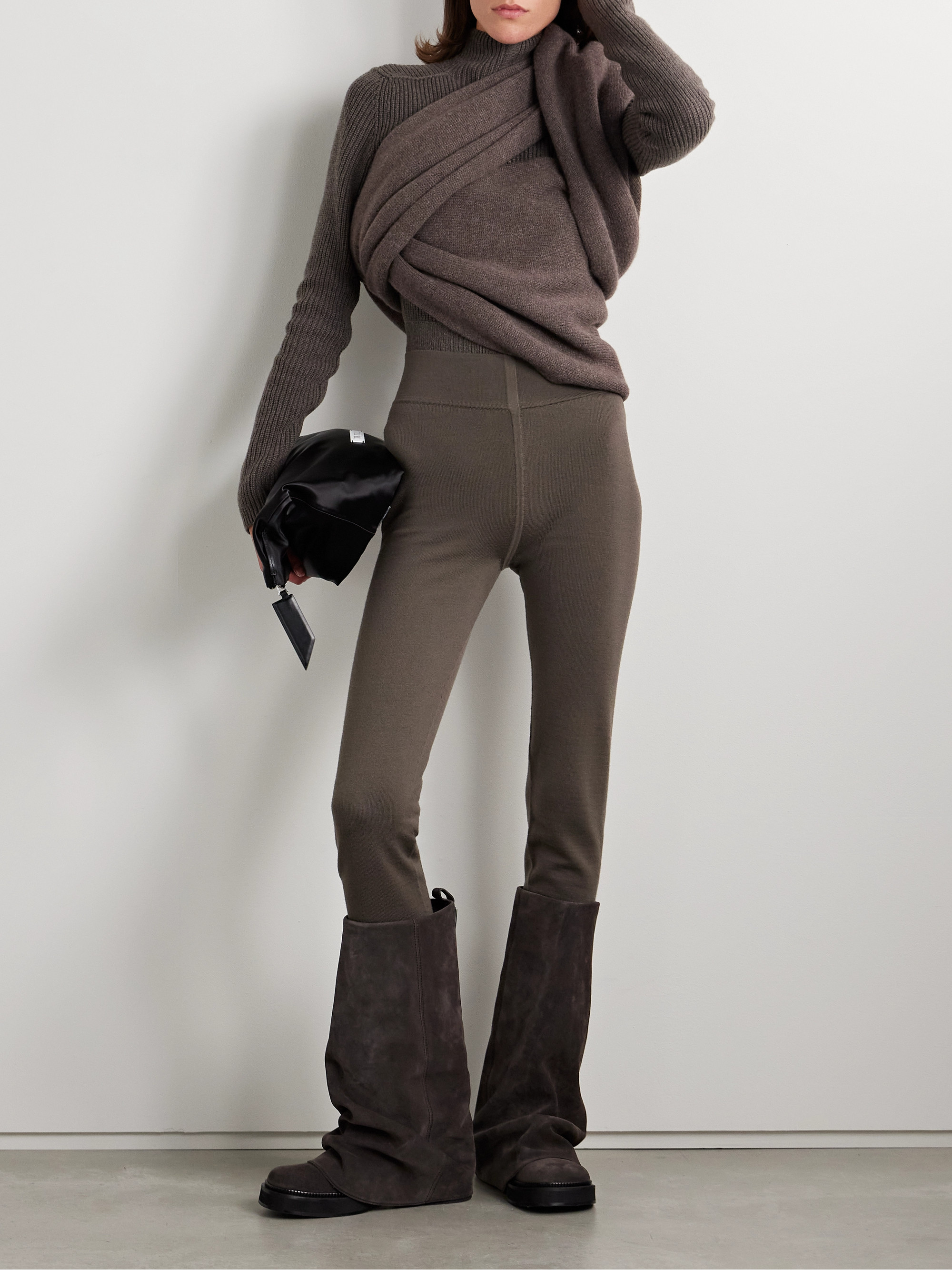 Rick Owens Triple Donut convertible cashmere sweater