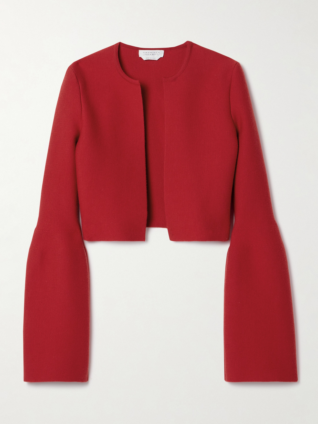 Gabriela Hearst - Katlin Cropped Wool Jacket - Red