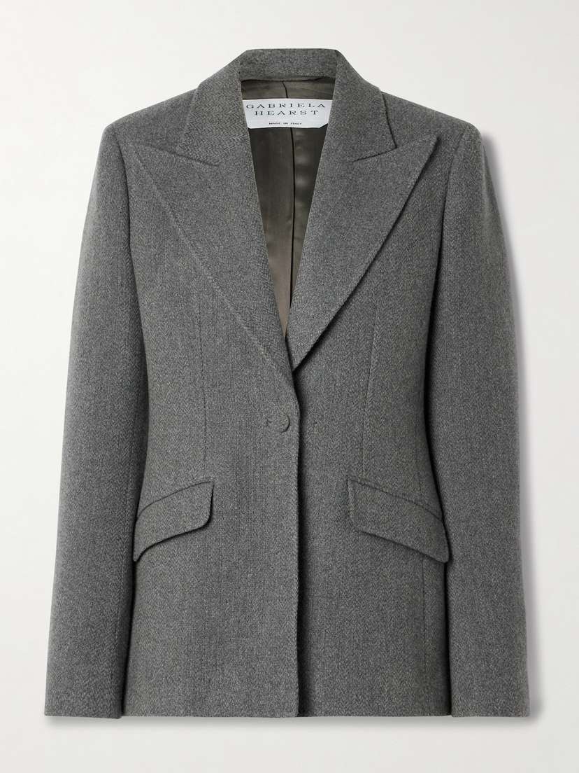 Gabriela Hearst Leiva Wool And Cashmere-blend Blazer