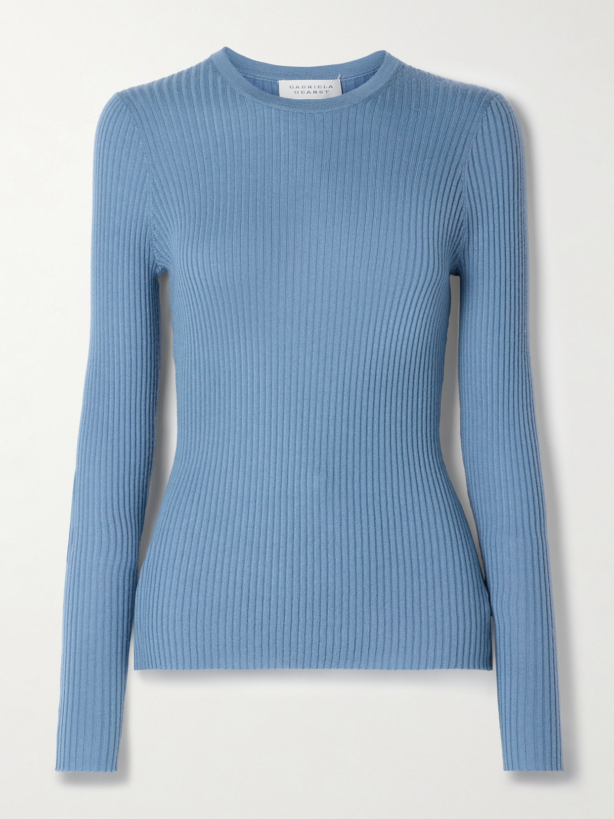 Gabriela Hearst - Browning Ribbed Cashmere And Silk-blend Sweater - Blue