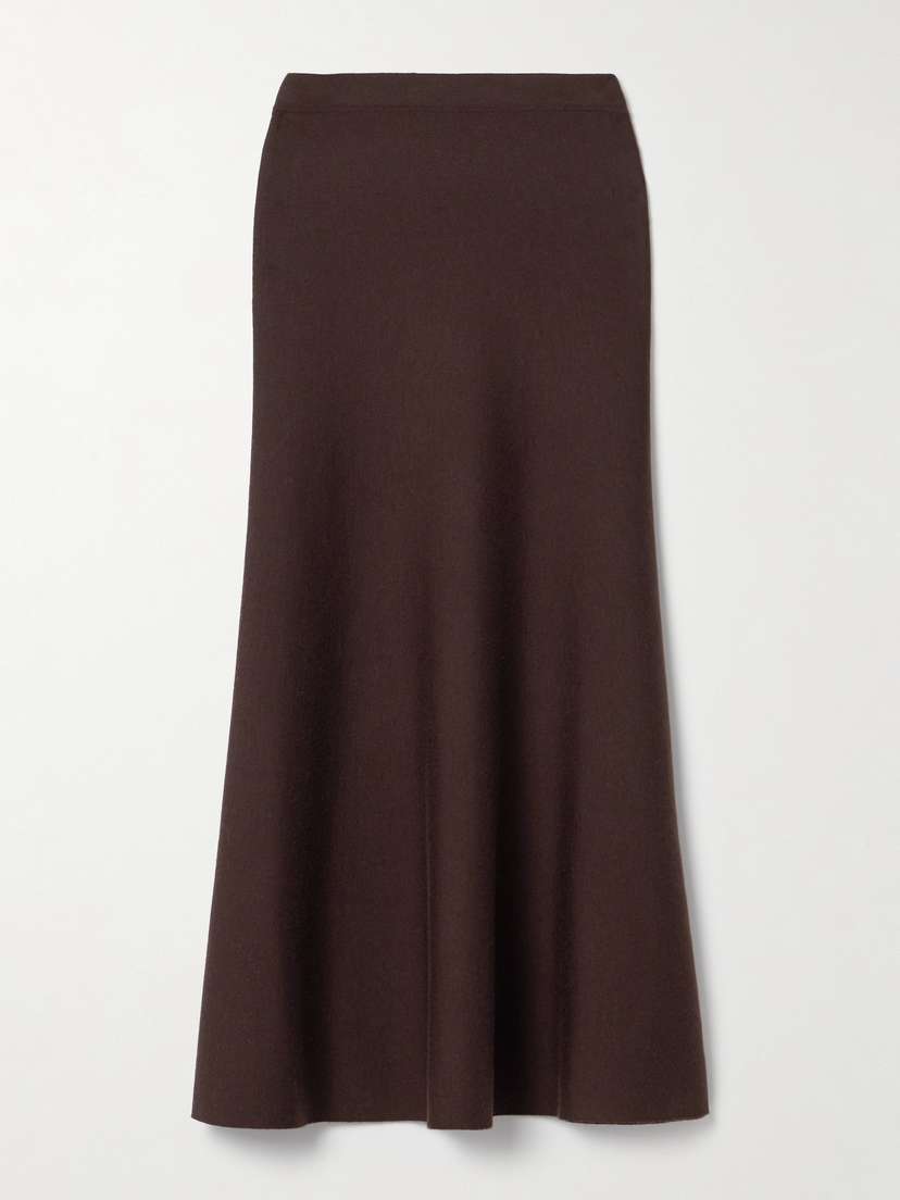 Gabriela Hearst Freddie Wool And Cashmere-blend Midi Skirt - x large