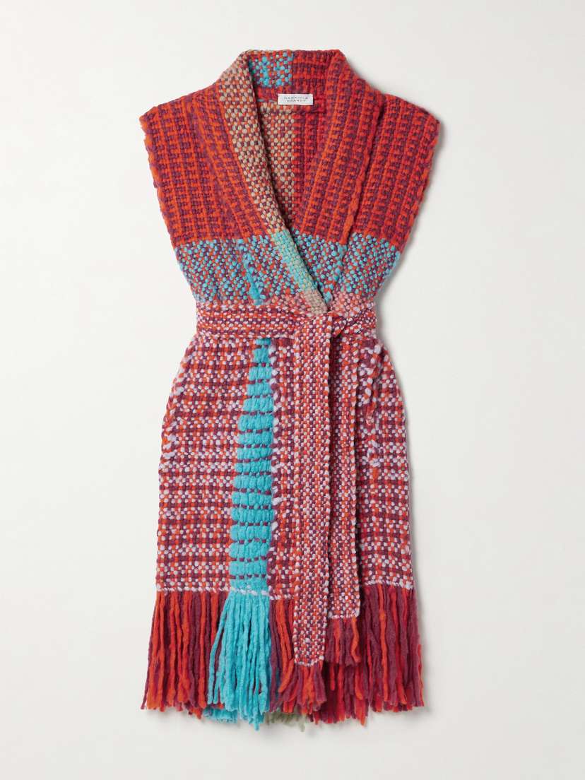Gabriela Hearst Teagan Fringed Cashmere Vest