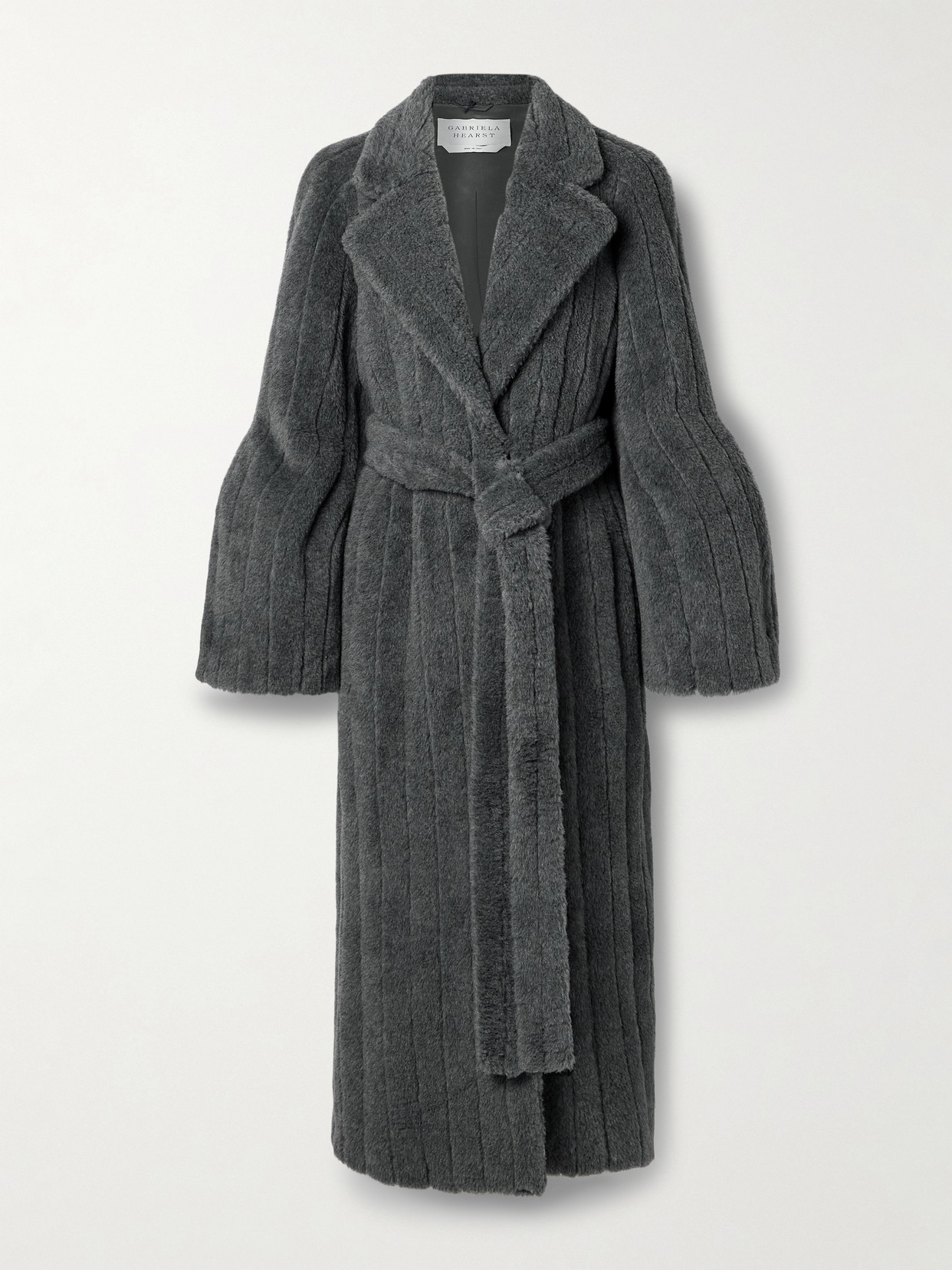 GABRIELA HEARST BARRING OVERSIZED BELTED WOOL, SILK AND CASHMERE-BLEND COAT