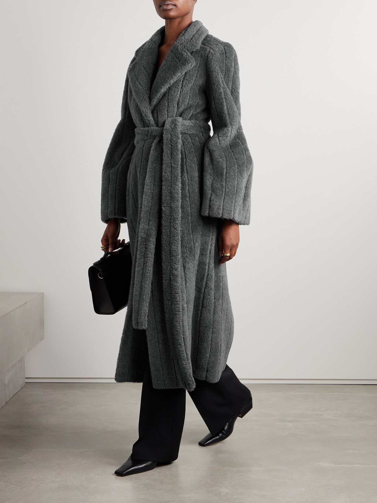 Gabriela Hearst Barring Oversized Wool-blend Coat In Gray