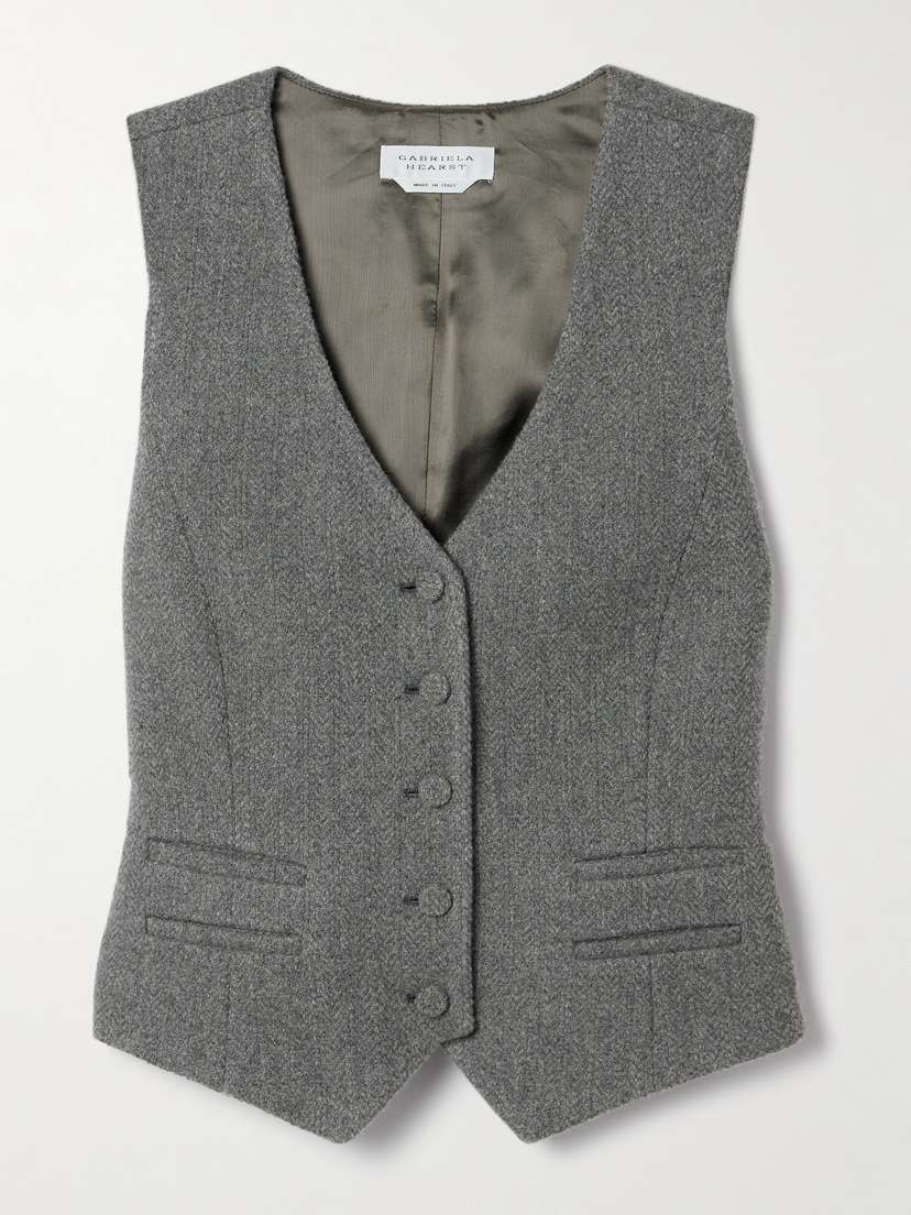 Gabriela Hearst Coleridge Wool And Cashmere-blend Vest