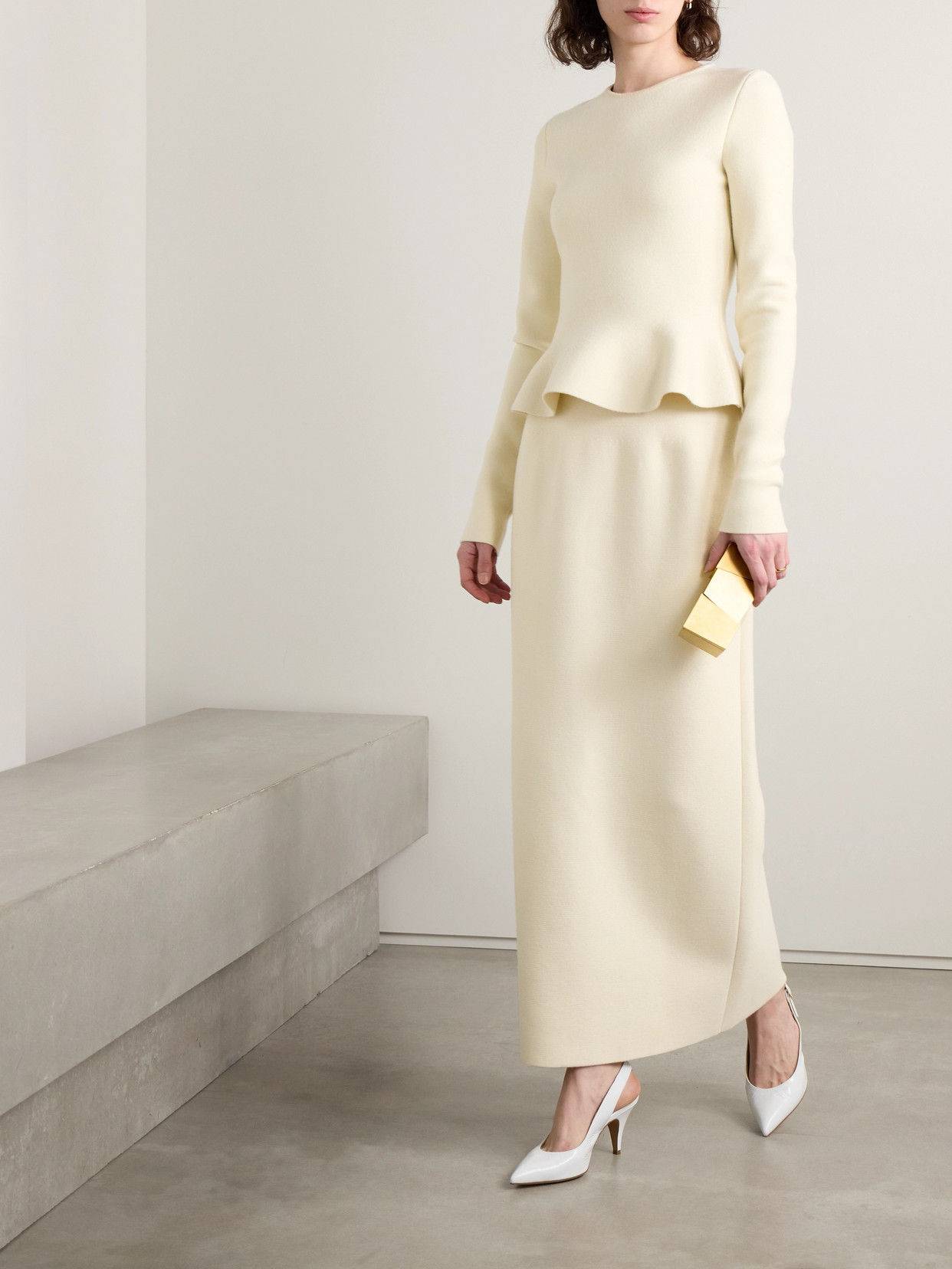 Gabriela Hearst Hegel Wool Sweater In Ivory