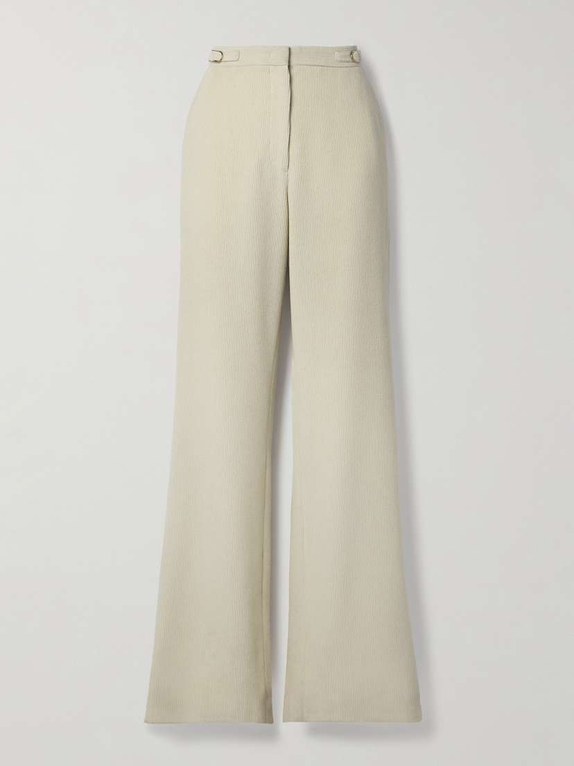 Gabriela Hearst Vesta Cashmere-corduroy Wide-leg Pants