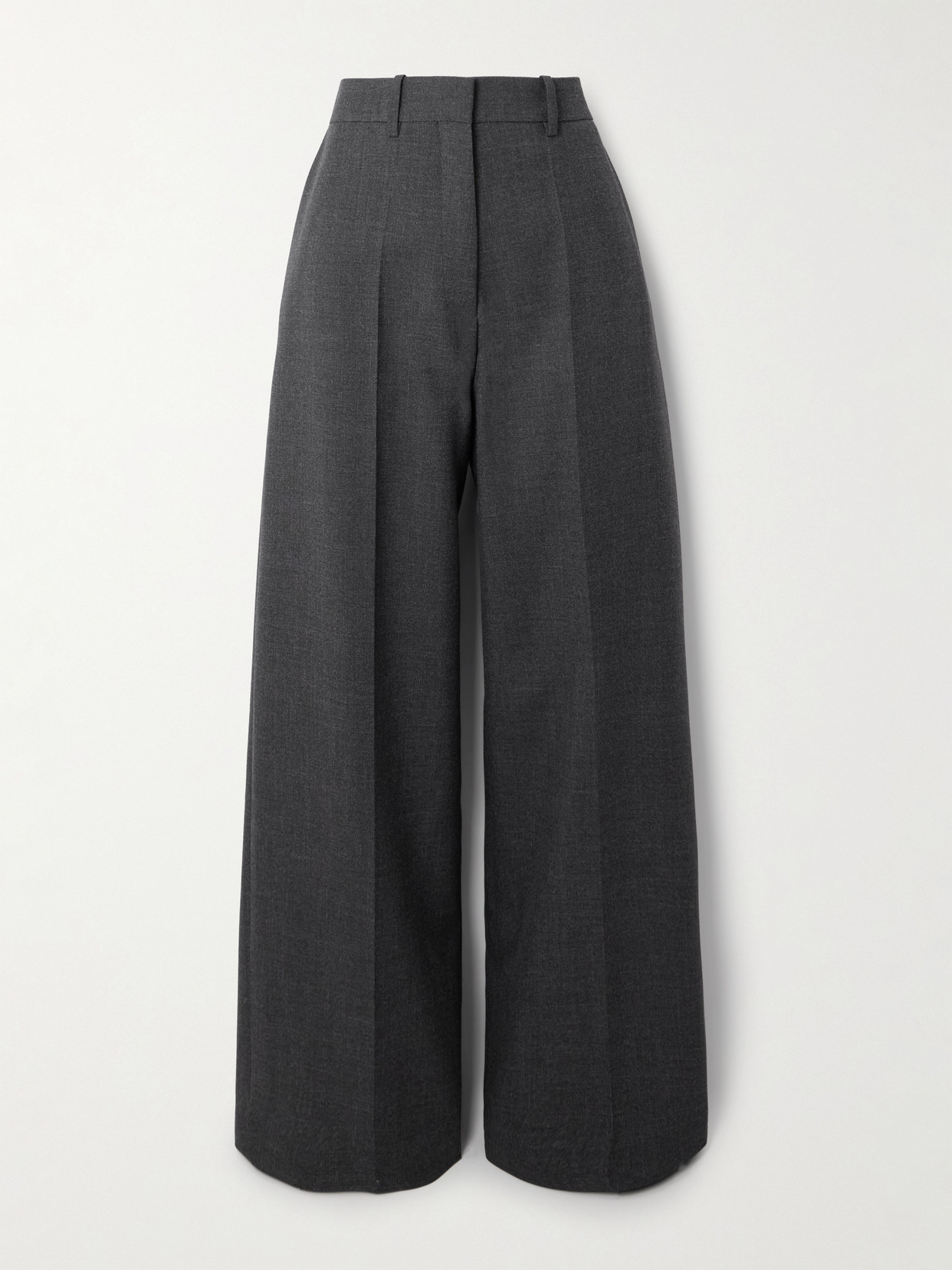 Givenchy Oversized Tailored Pants In Wool In Gray