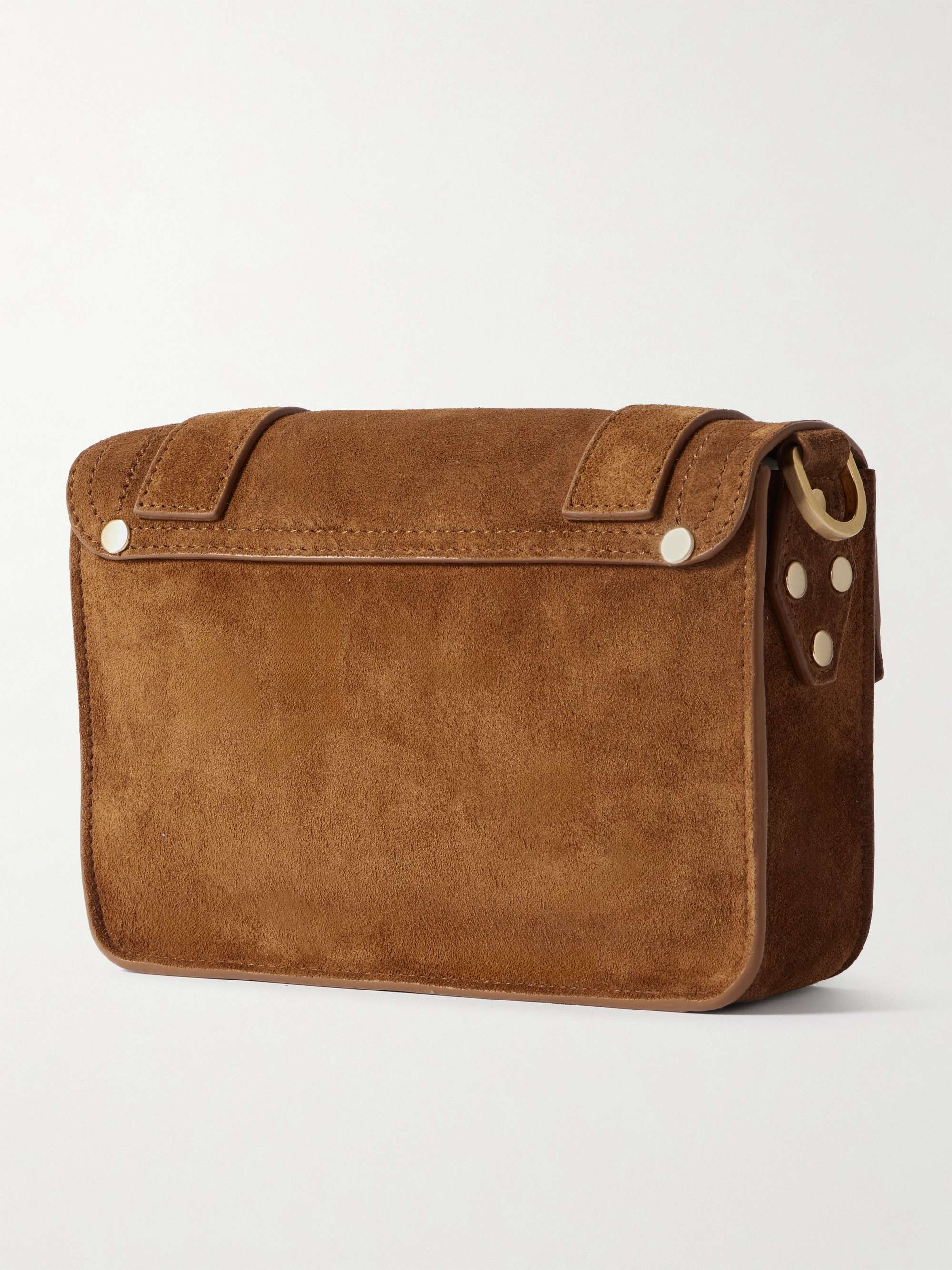 PROENZA SCHOULER PS1 Schultertasche aus Metallic-Leder in Knitteroptik