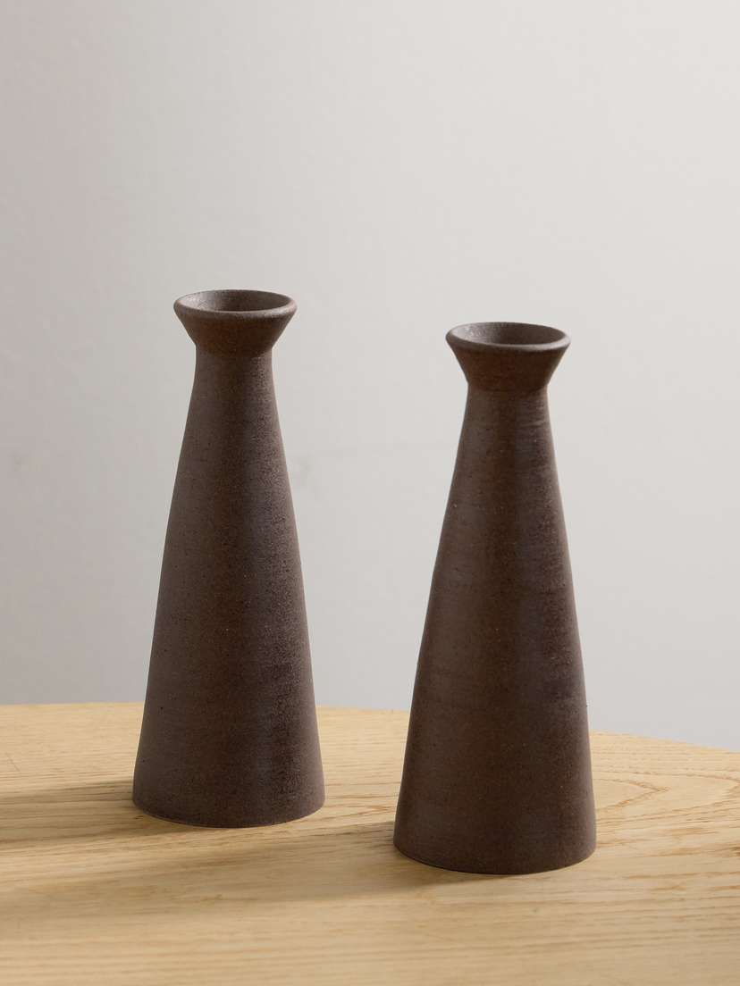 Hunting Season Set Of Two Ceramic Candle Holders