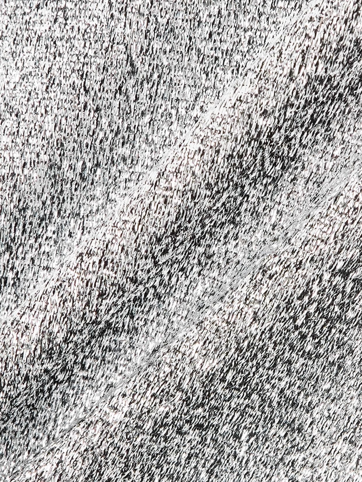 Liberowe Roberta Scarf-detailed Metallic Knitted Top In Silver