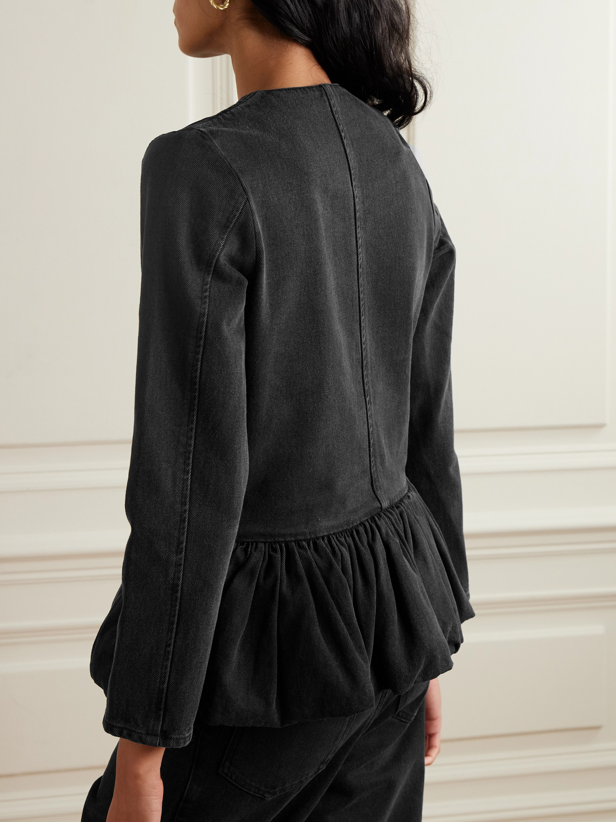 Liberowe Denim peplum jacket