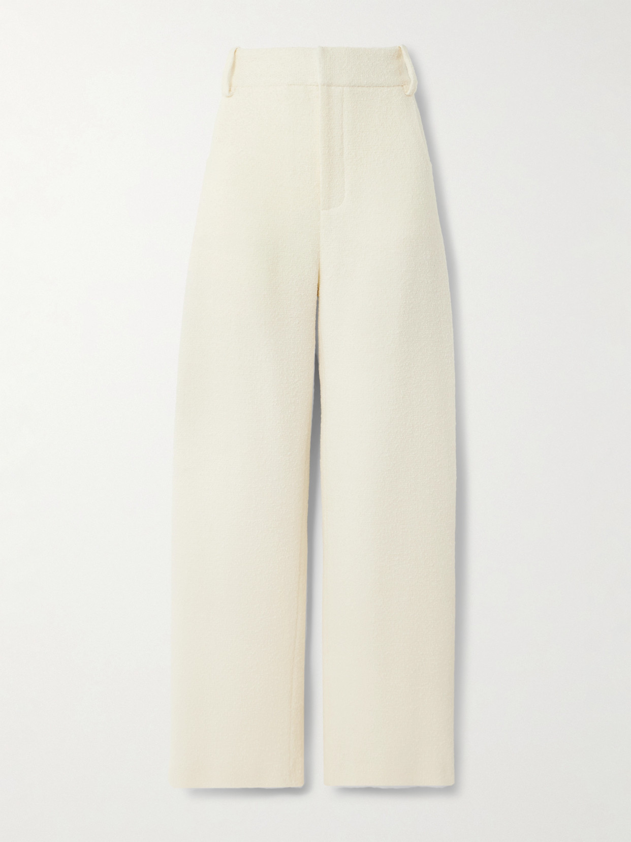 LIBEROWE - Alba Wool-blend Tweed Wide-leg Pants - Ivory