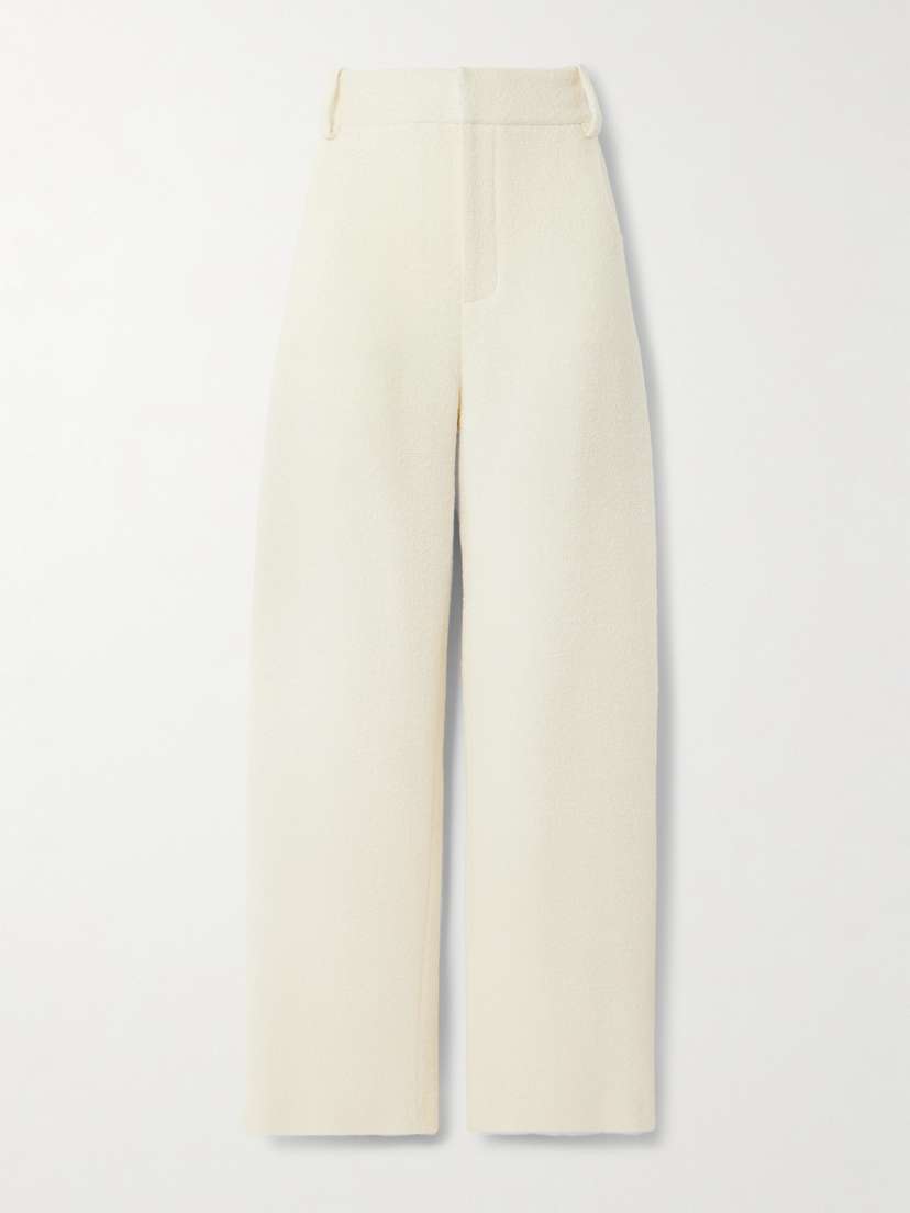 LIBEROWE Alba Wool-blend Tweed Wide-leg Pants
