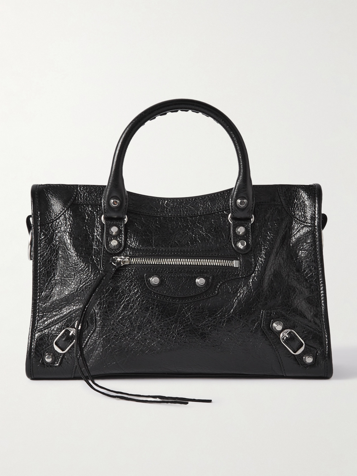 Balenciaga - Le City Small Textured-leather Tote - Black