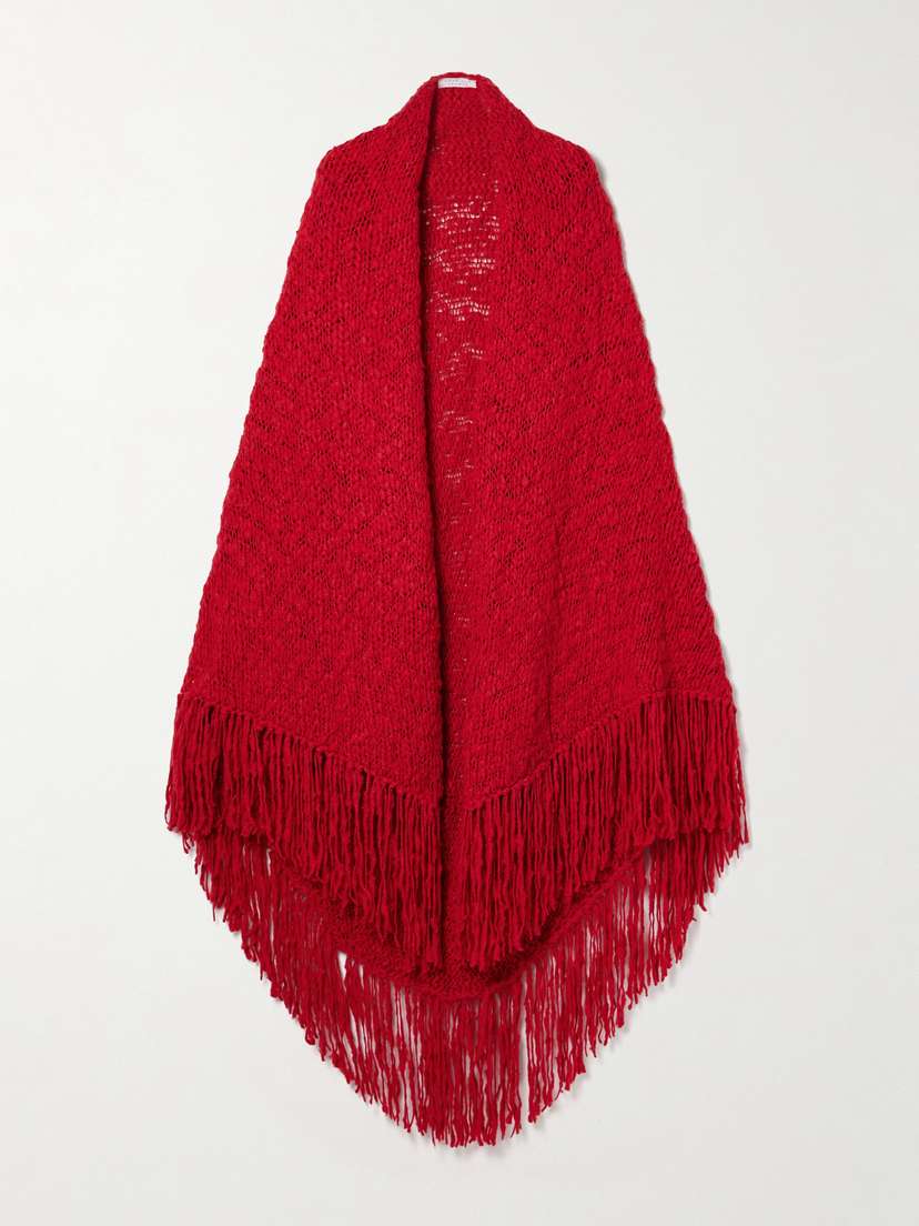 Gabriela Hearst Lauren Fringed Cashmere Wrap