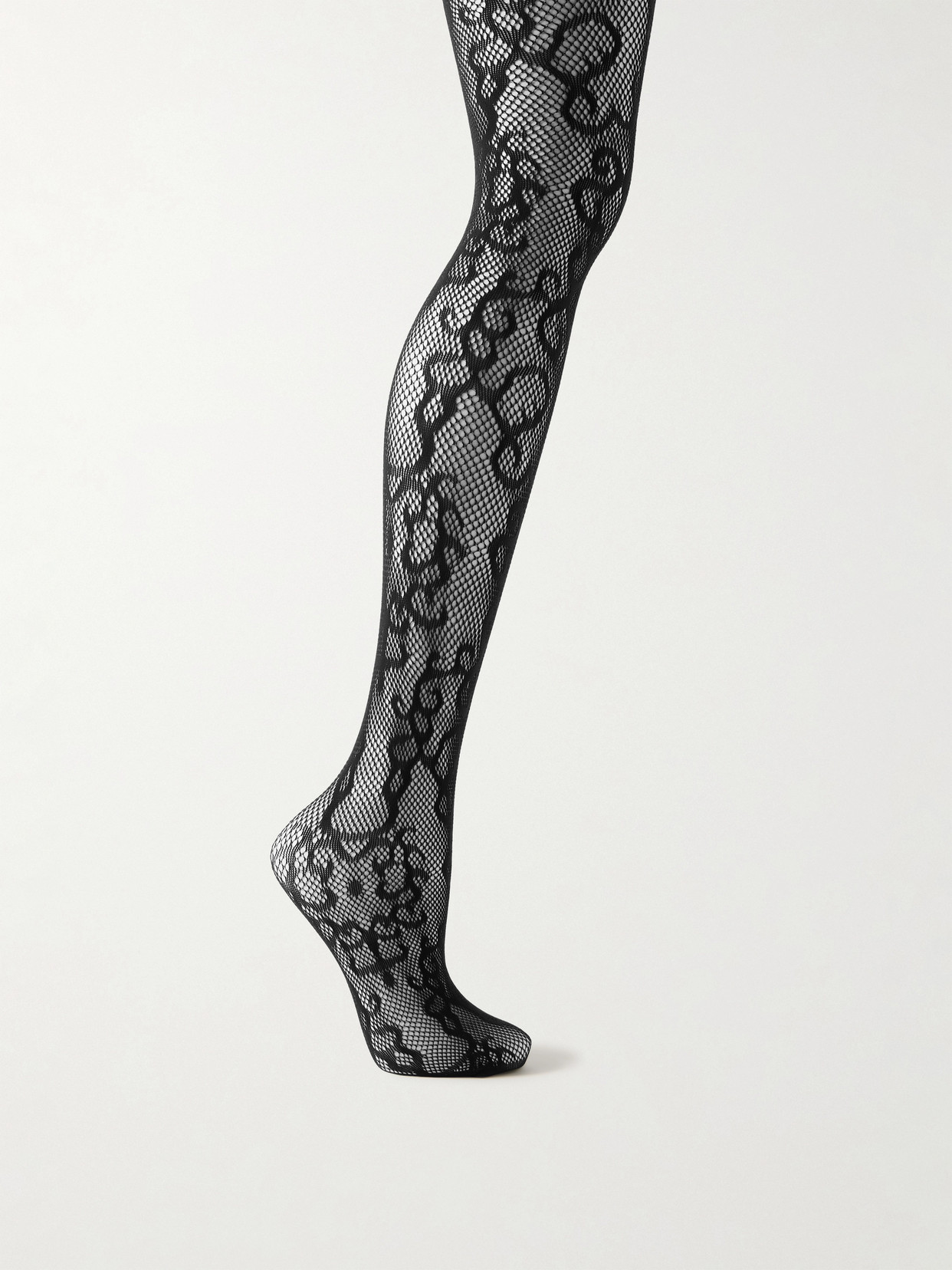 Gabriela Hearst Chorley Stretch-lace Tights In Black