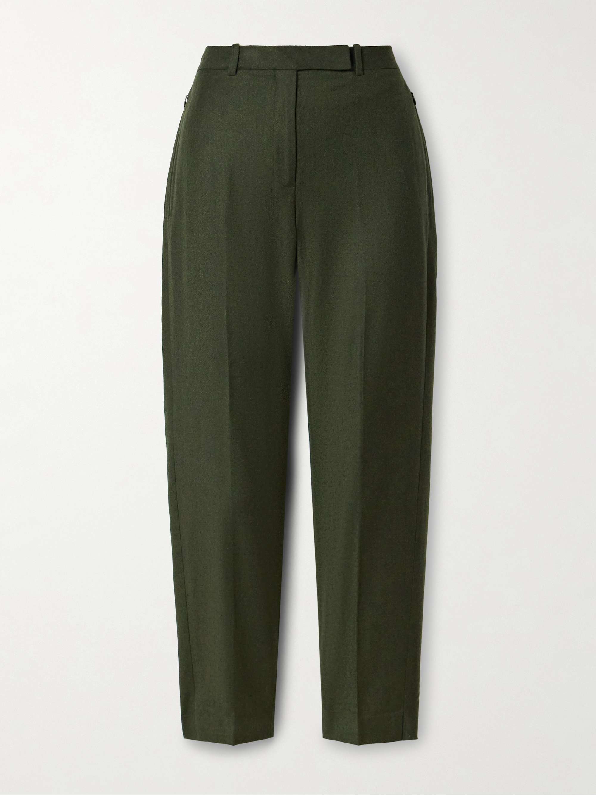 THEORY Wool-flannel tapered pants | NET-A-PORTER