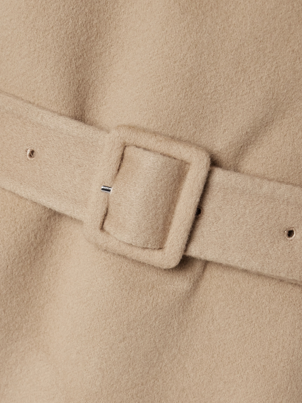Theory Double-breasted Wool And Cashmere-blend Felt Trench Coat In Brown