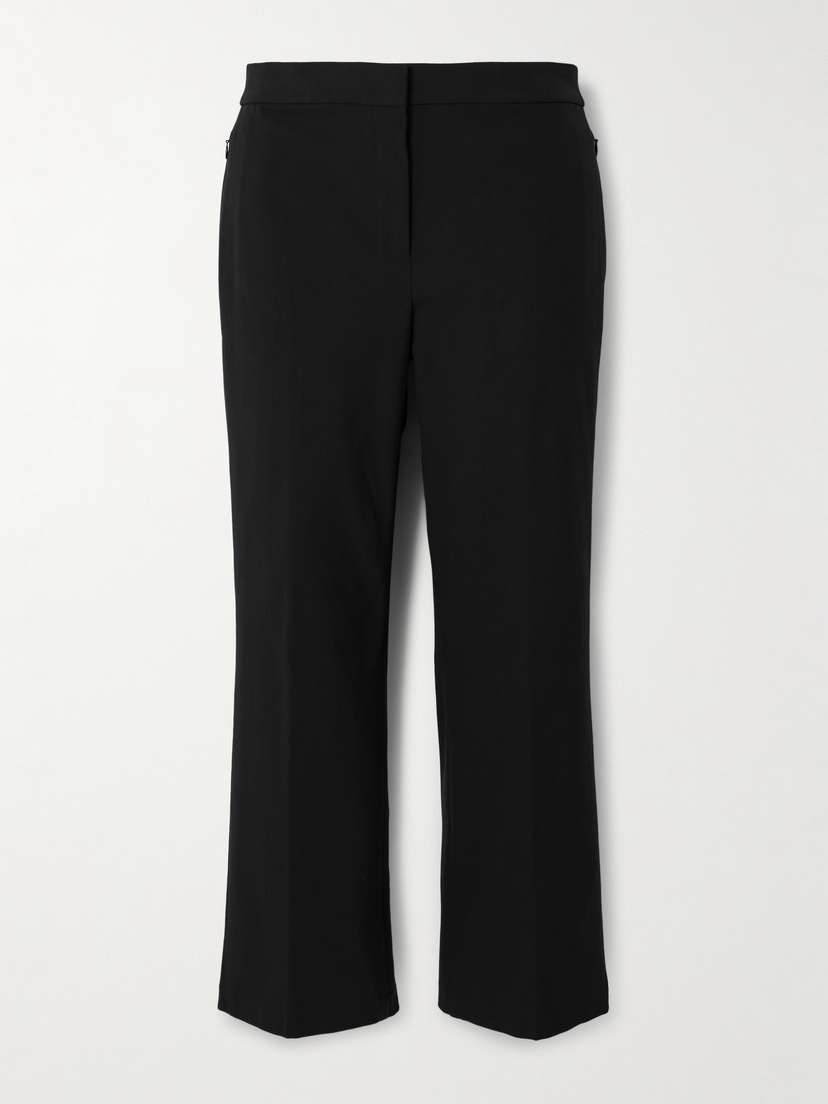 Theory Kick Cropped Stretch Cotton-blend Bootcut Pants