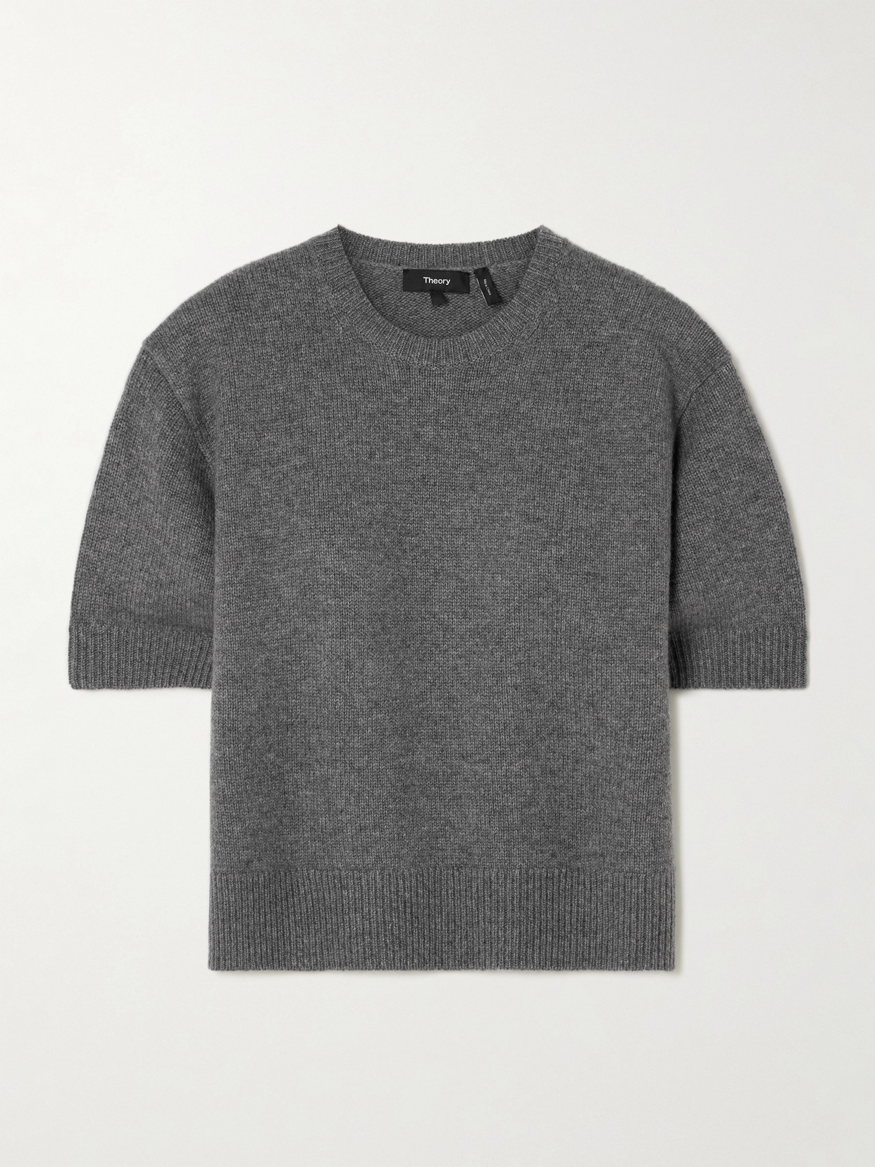 Theory - Cropped Cashmere Sweater - Gray