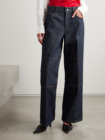 Helmut Lang Zip-detailed mid-rise jeans