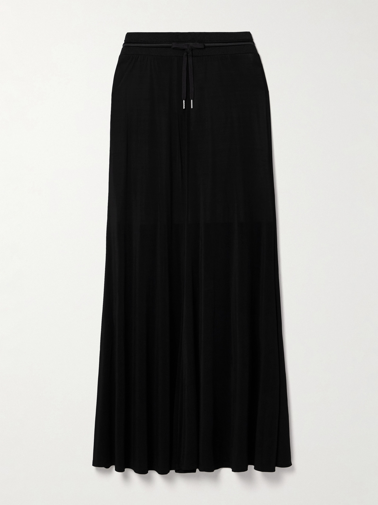 Helmut Lang Stretch-jersey Maxi Skirt In Black